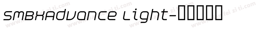 SMBxAdvance Light字体转换